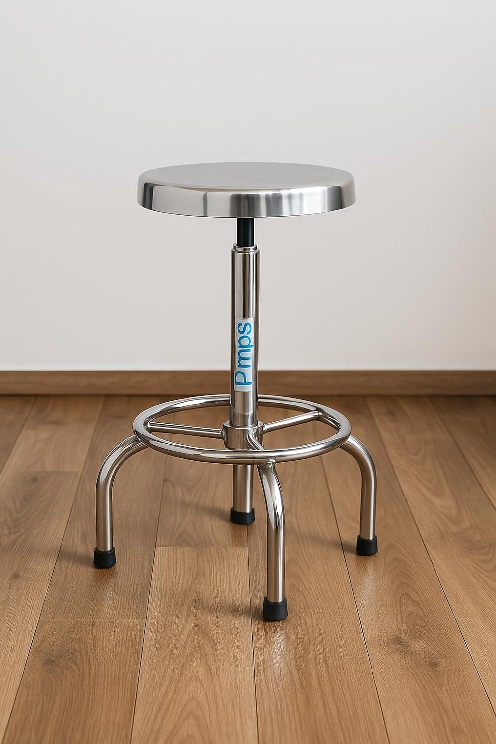 P.M.P.S. Height Adjustable Long Neck Patient Revolving Stool Chair — Stable Seating for Clinics, Labs & Hospitals